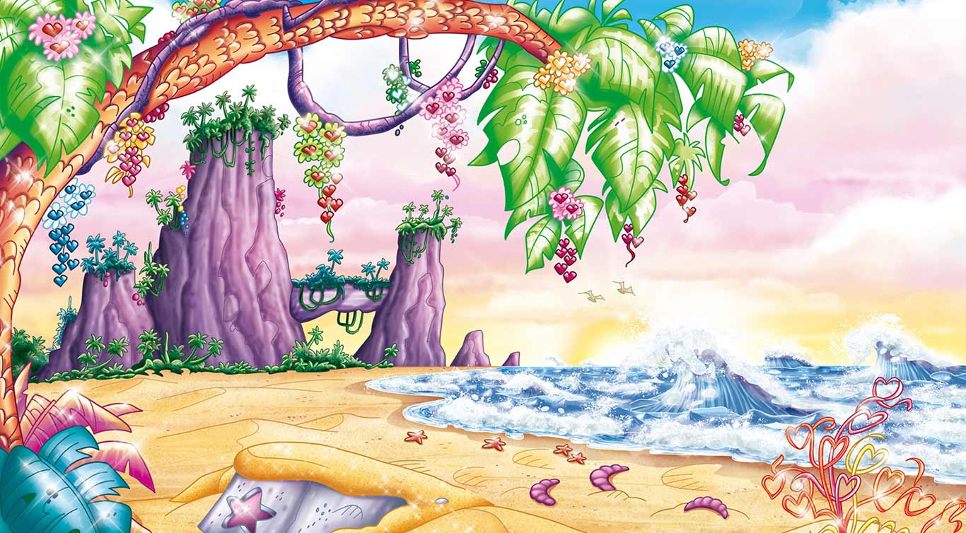 Der Strand der Mond-Muscheln